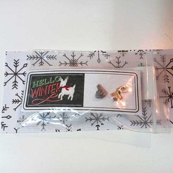 Christmas Tree and Deer Stainless Steel Stud Earrings - Picture 5 of 5